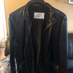 Versace leather jacket